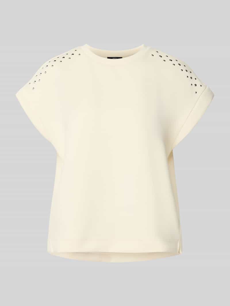 Zero Gebreid shirt met viscose en studs