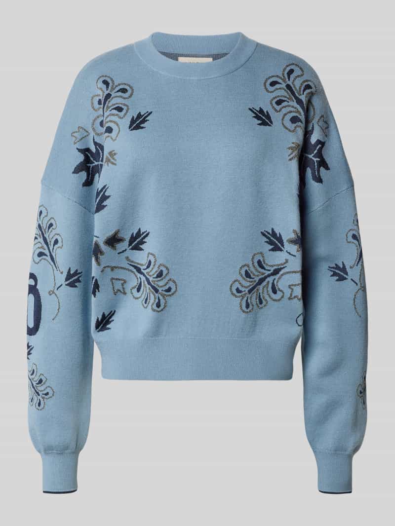 Scotch & Soda Oversized gebreide pullover met ribboorden