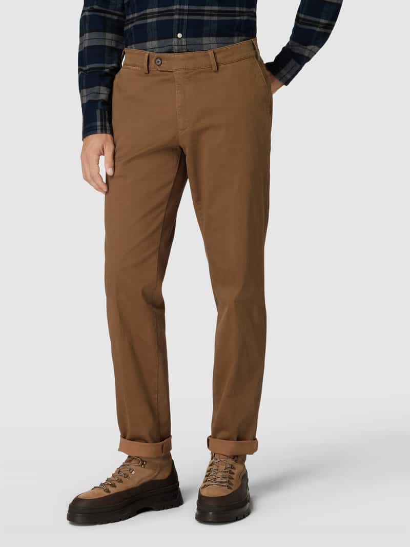 Broek met structuurmotief, model ‘JOE' Eurex By Brax