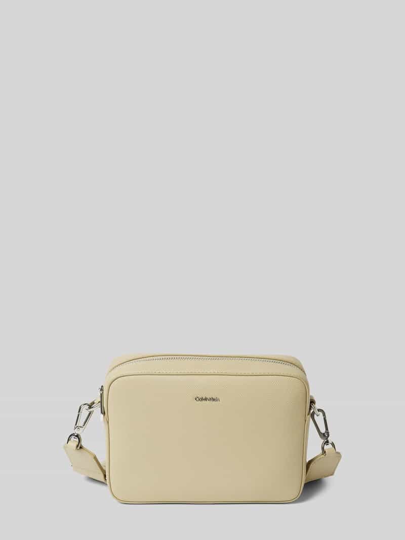 CK Calvin Klein Schoudertas in leerlook model 'CK MUST'