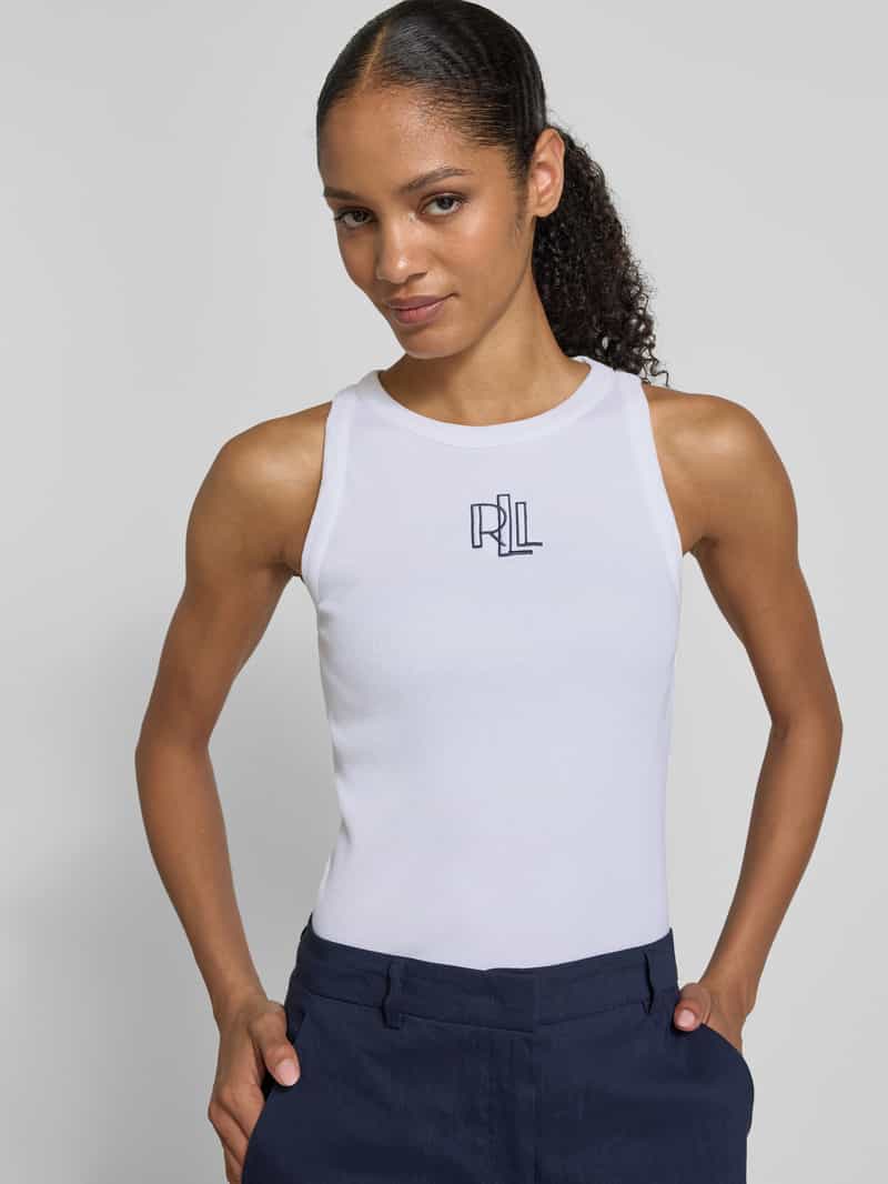 Lauren Ralph Lauren Tanktop met labelstitching model 'TONASHA'