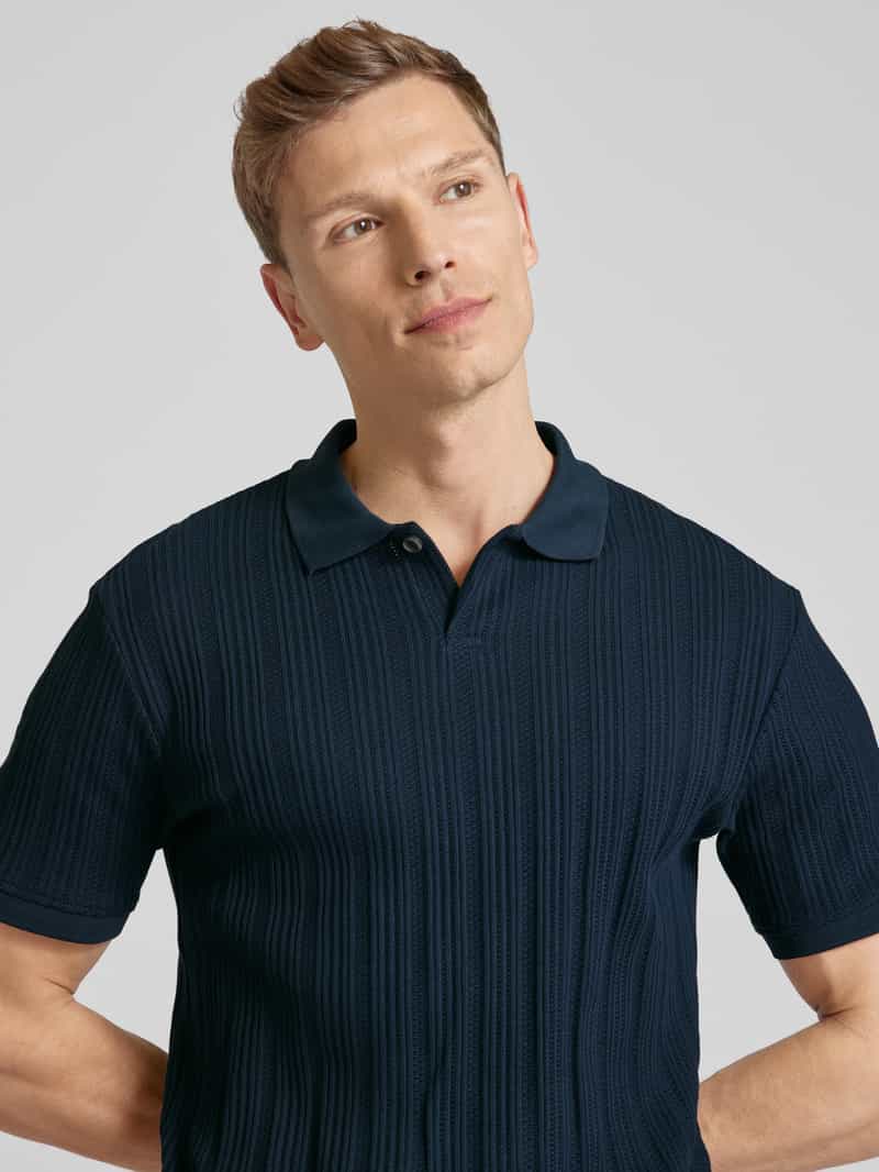 Selected Homme Poloshirt met korte knoopsluiting model 'JADEN'
