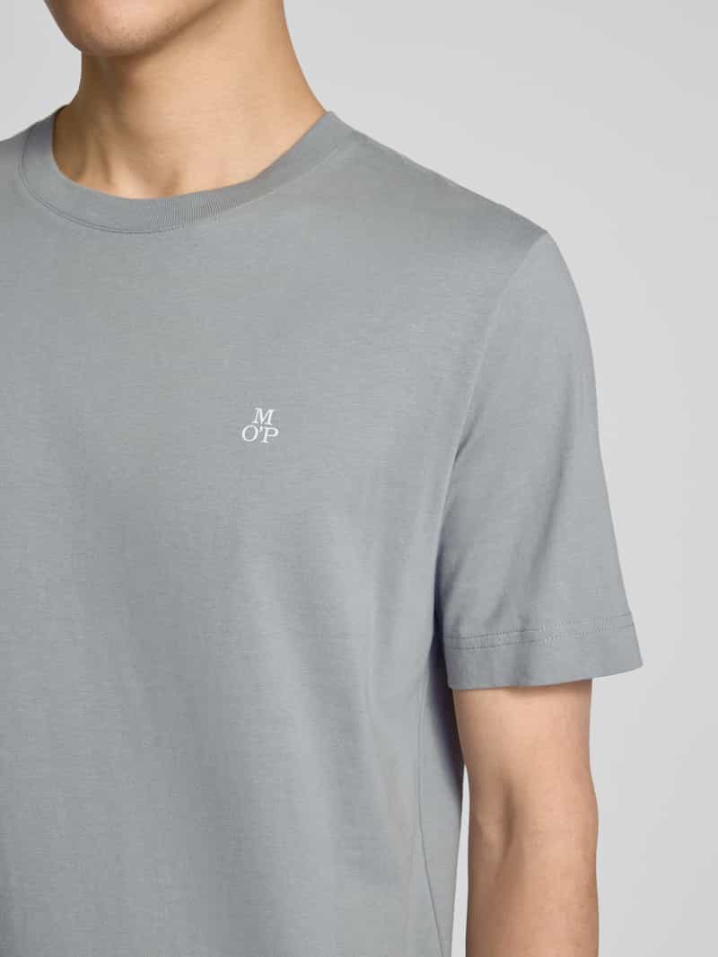 Marc O'Polo Regular fit T-shirt van puur katoen met logoprint