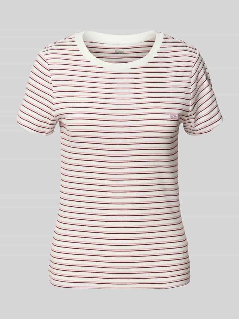 Levi's T-shirt met labelpatch en ronde hals