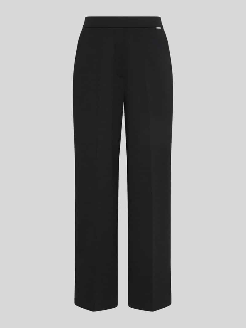 Wide leg pantalon met viscosemodel model 'PONTE'