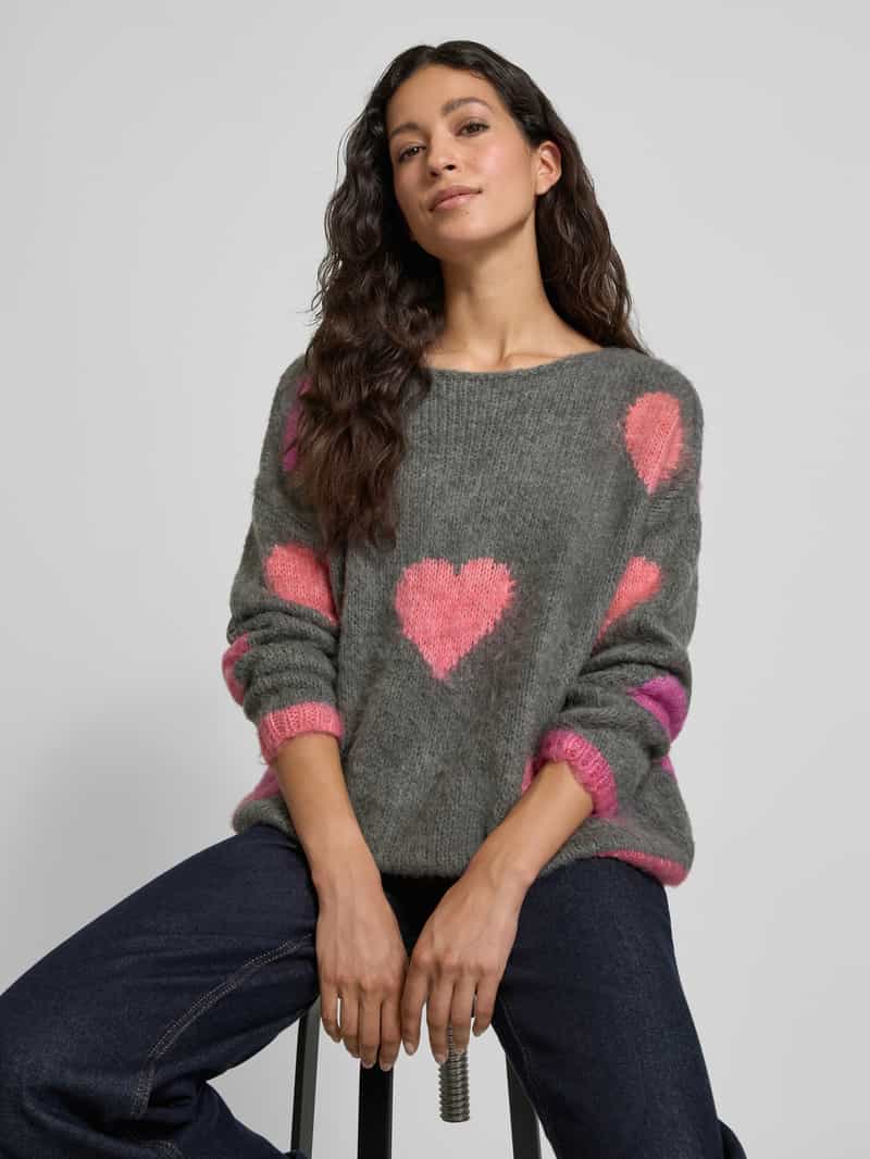 miss goodlife Relaxed fit gebreide pullover van een mix van wol en alpaca