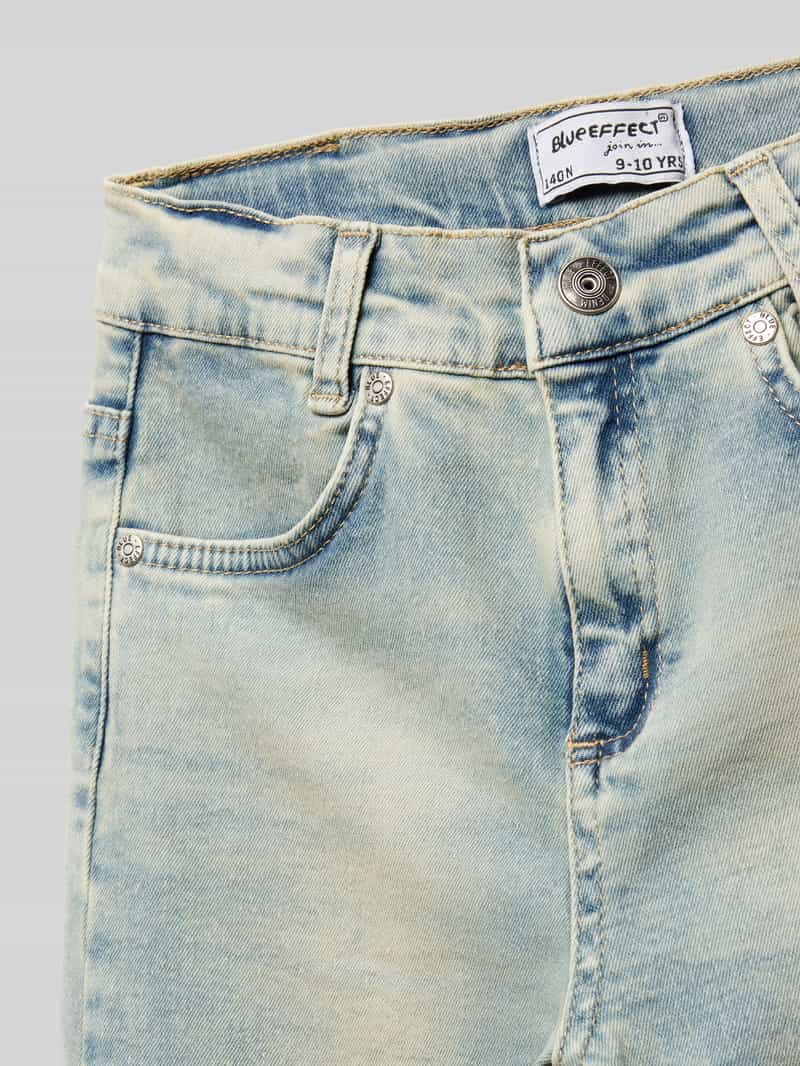 Blue Effect Wide leg jeans met labelpatch