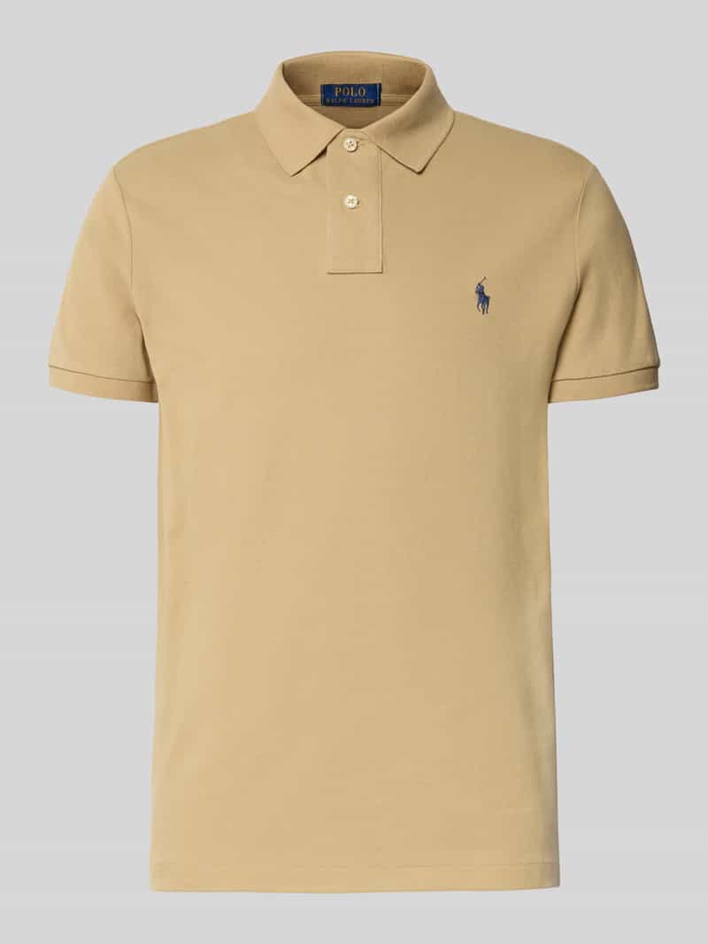 Polo Ralph Lauren Custom slim fit poloshirt met labelstitching