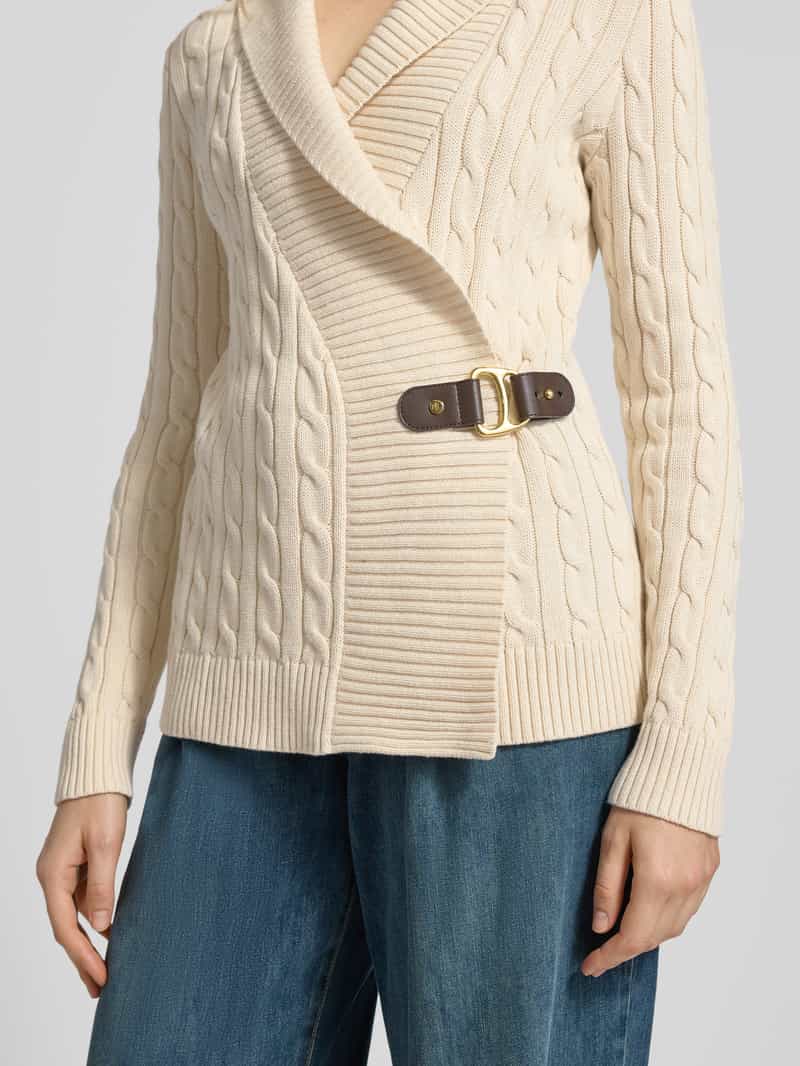 Lauren Ralph Lauren Gebreid jack met kabelpatroon model 'DONATO'