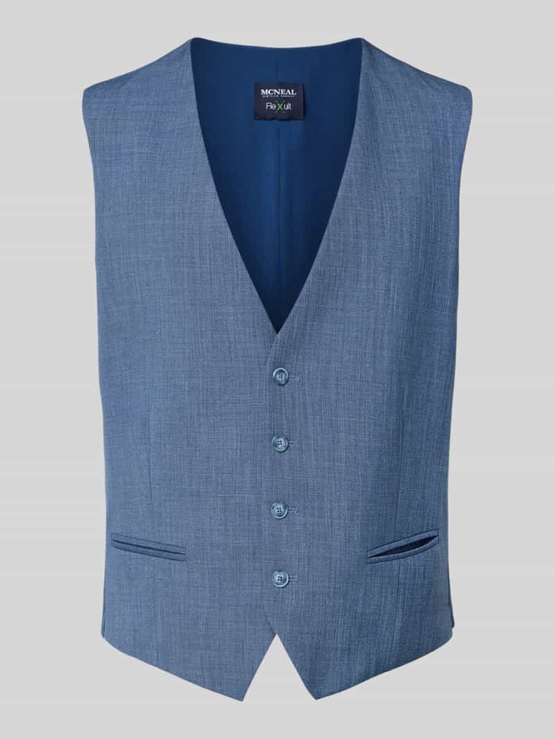 MCNEAL Gilet met V-hals en paspelzakken