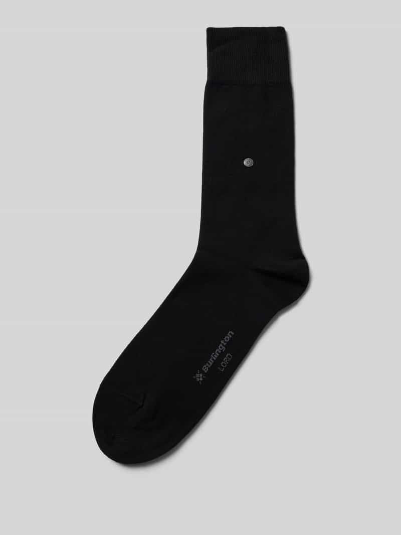 Burlington Sokken met labeldetails
