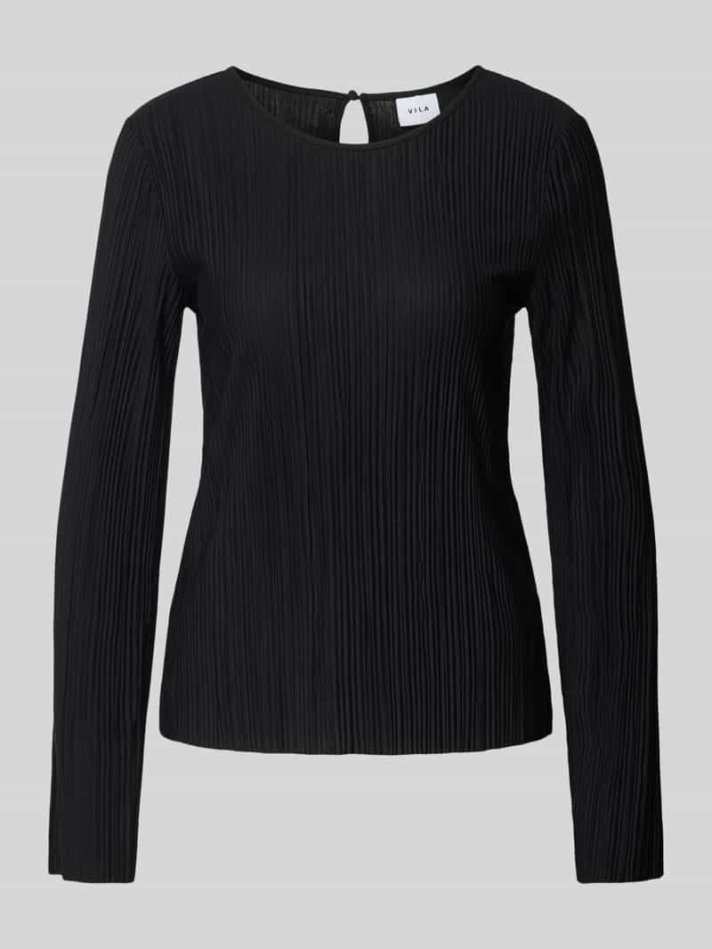 Vila Shirt met lange mouwen en plissévouwen model 'PLISA NEW'