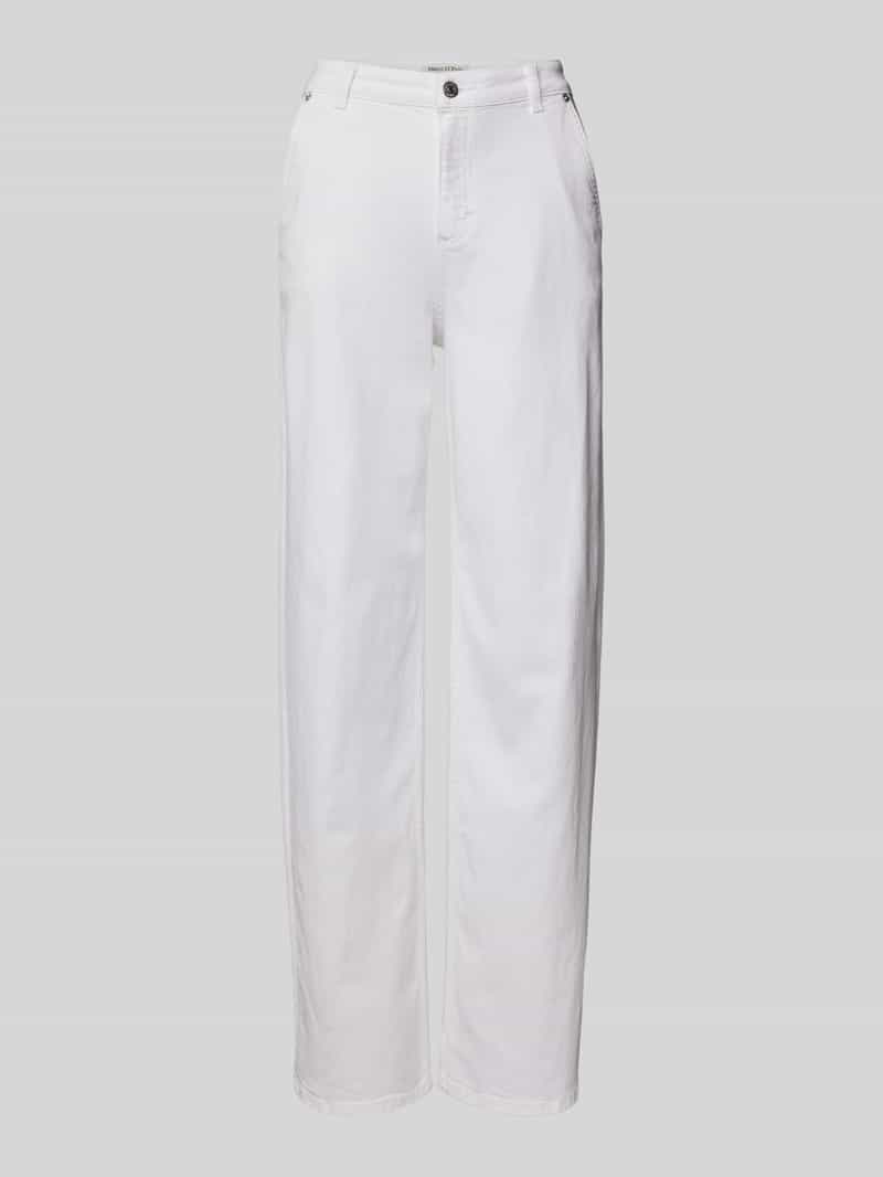 Marc O'Polo Wide leg jeans in een mix van katoen en lyocell model 'LUMA'