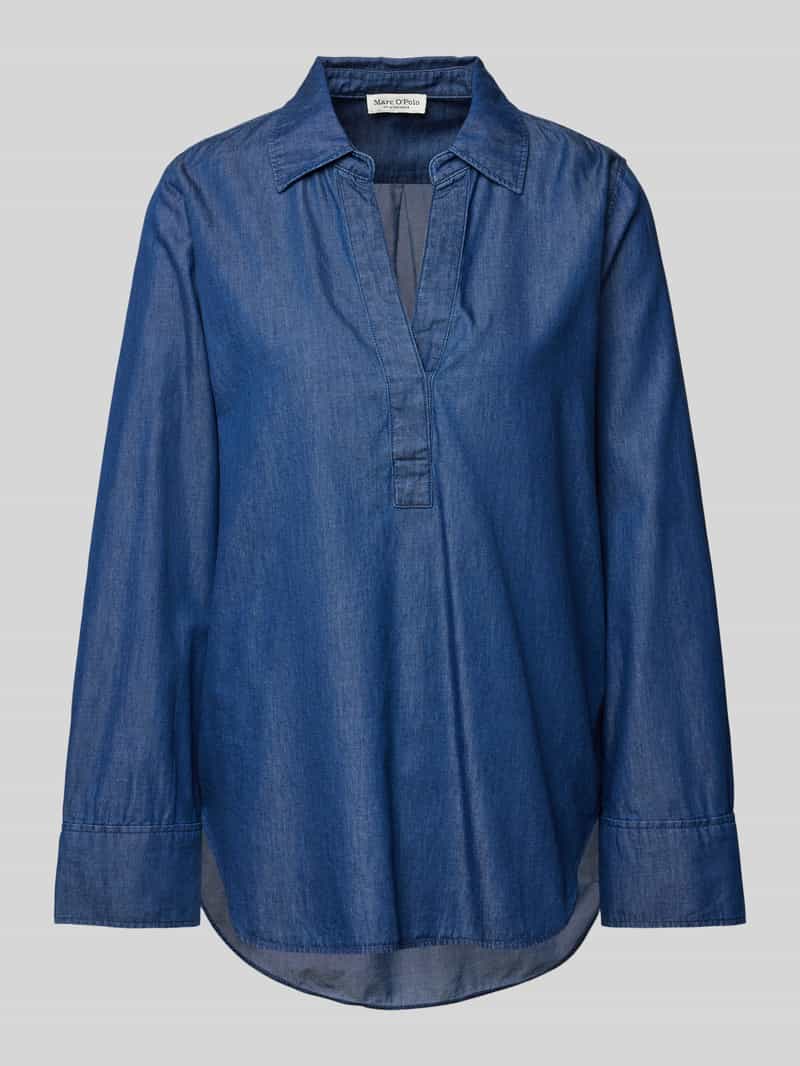 Marc O'Polo Relaxed fit jeansblouse van een mix van katoen en lyocell