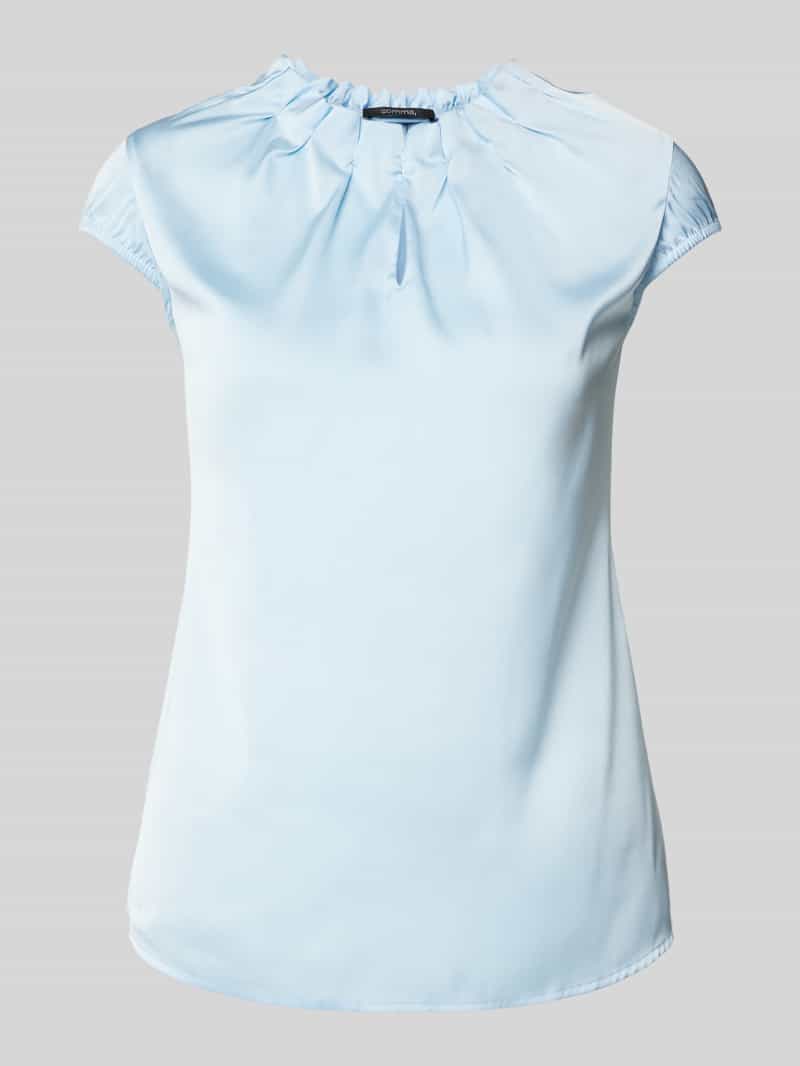 comma Slim fit blouseshirt met druppelvormige hals