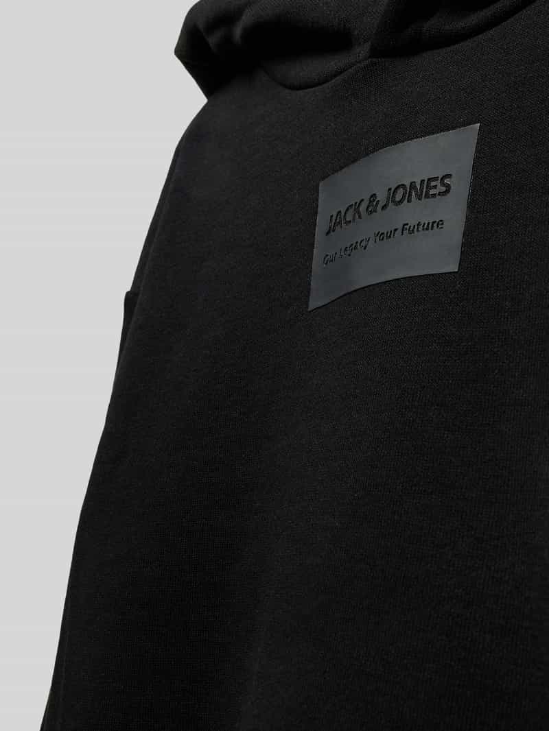 jack & jones Hoodie met labelpatch model 'HAKKAI'
