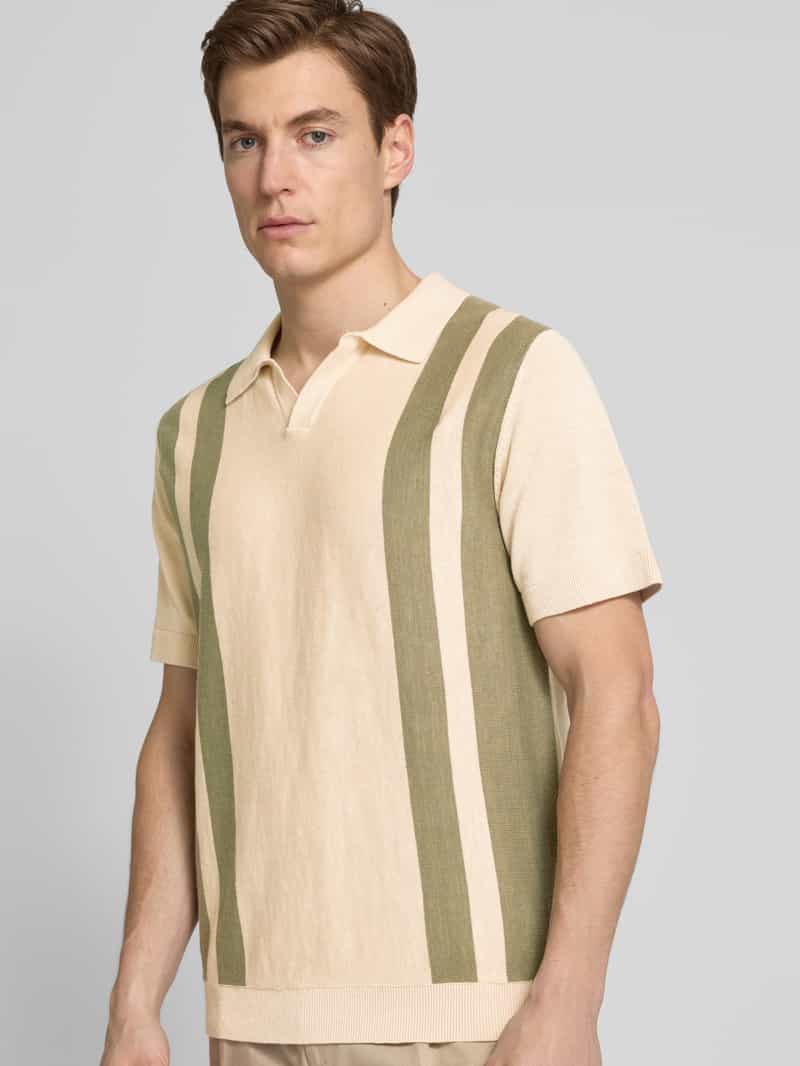 Selected Homme Poloshirt met V-hals model 'MATTIS'