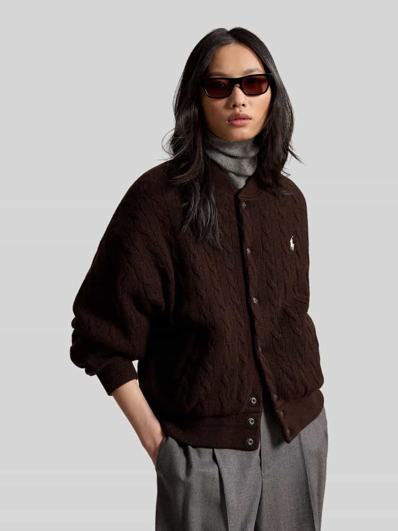 Polo Ralph Lauren relaxed fit bomberjack van mix van wol en kasjmier