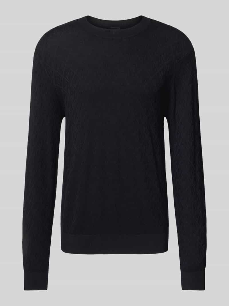 Armani Exchange Gebreide pullover met ronde hals