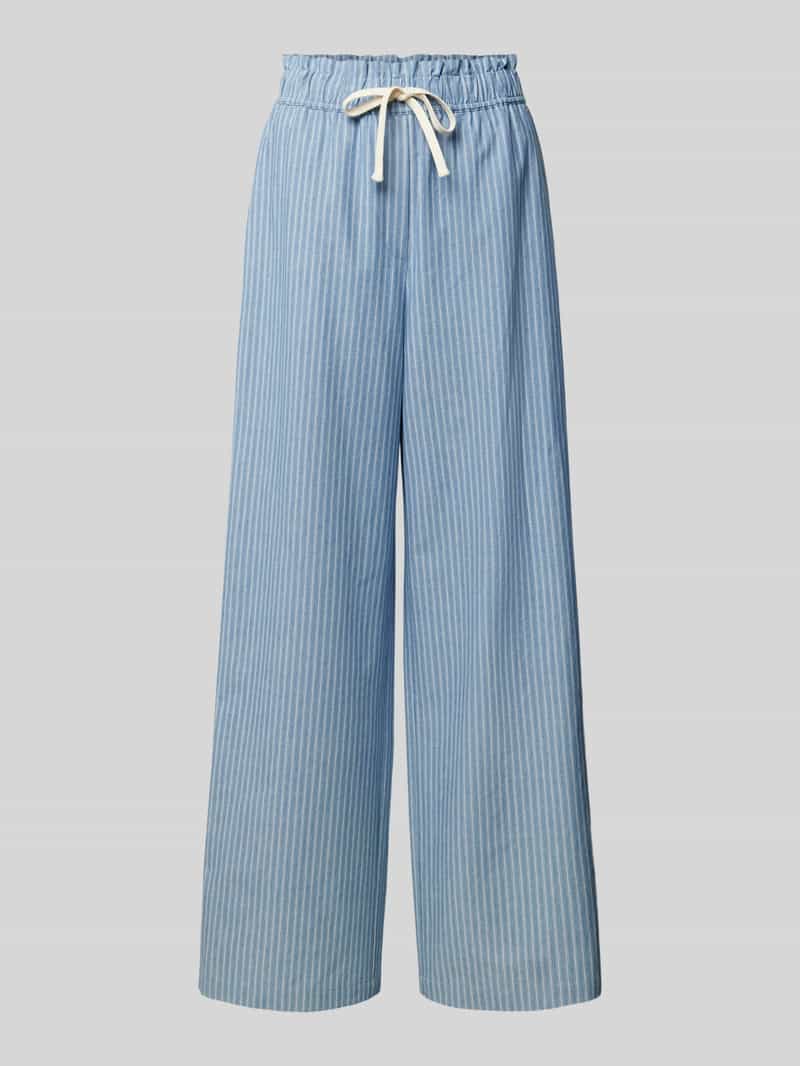 JAKE*S STUDIO WOMAN Wide leg stoffen broek met tunnelkoord