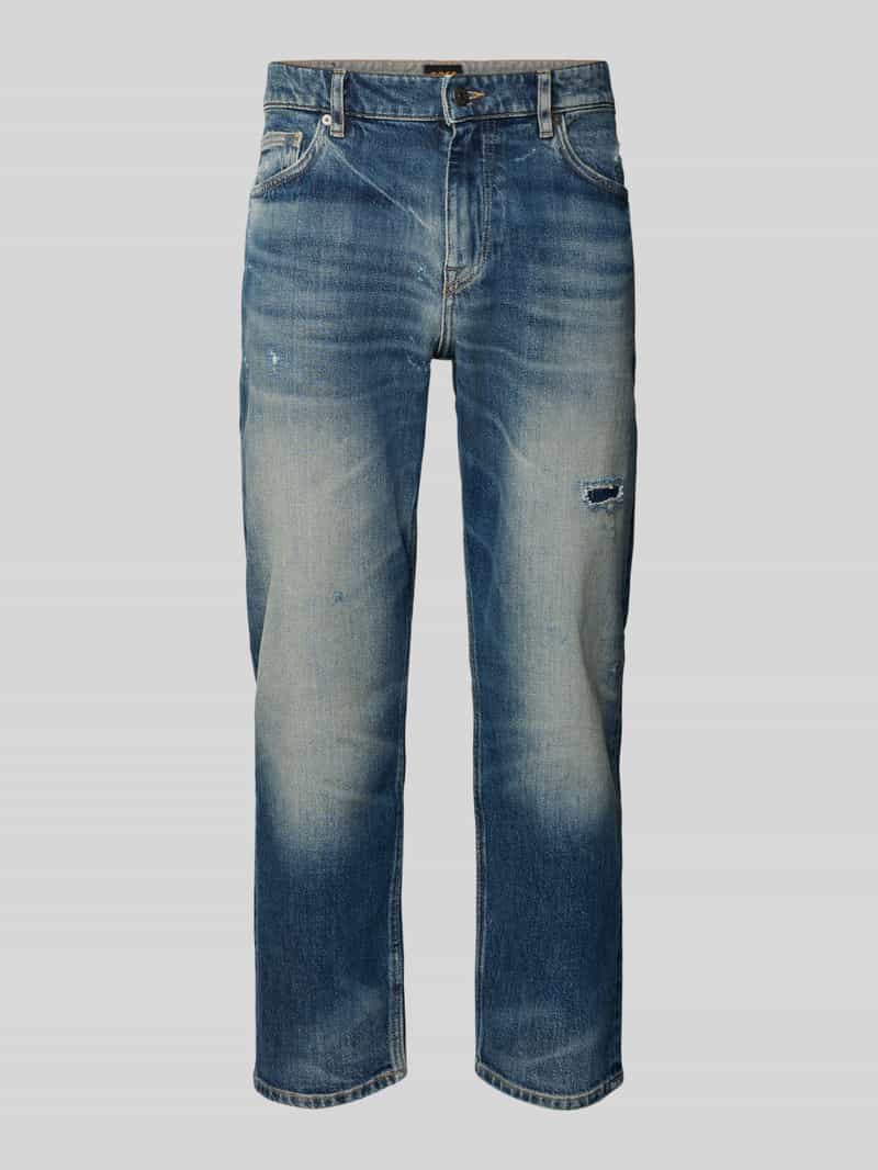 Boss Orange Regular fit jeans van katoenmix