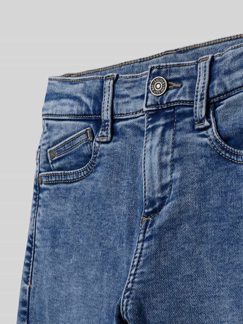 s.Oliver RED LABEL Slim fit baggy jeans van katoenmix