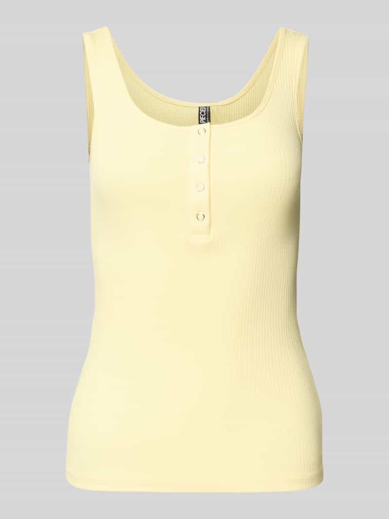 Pieces Slim fit tanktop van katoenmix model 'KITTE'