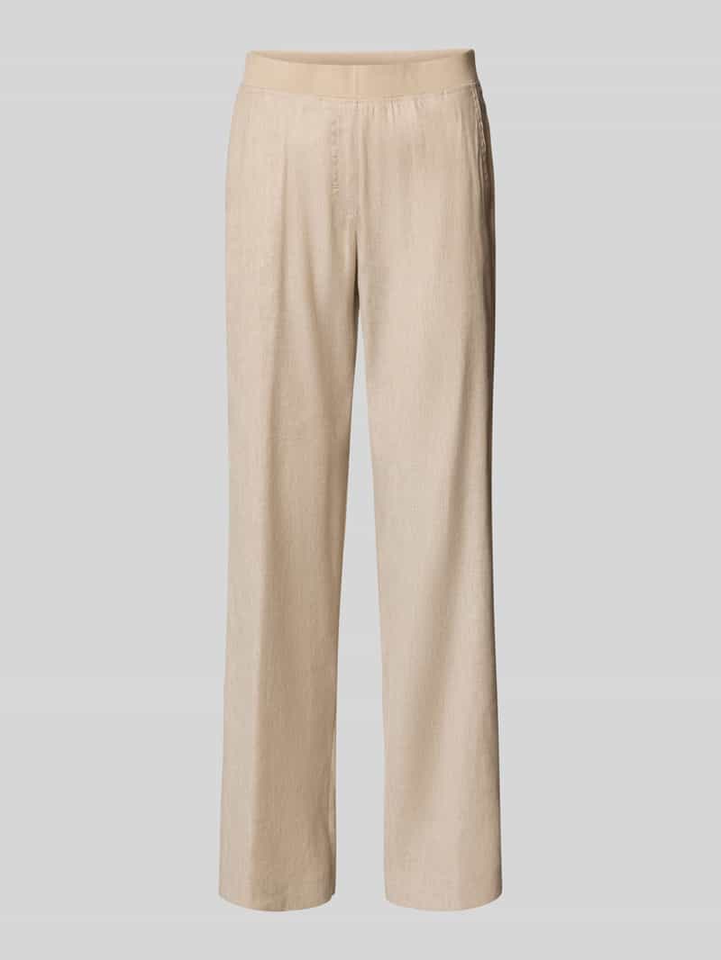 Raphaela By Brax Flared stoffen broek met elastische band model 'Pam'