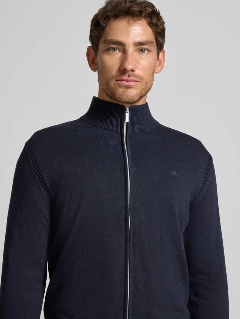 Tom Tailor Regular fit gebreid jack van puur katoen
