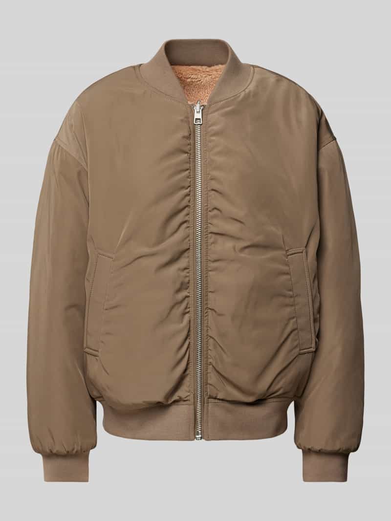 Regular fit blouson met opstaande kraag en steekzakken