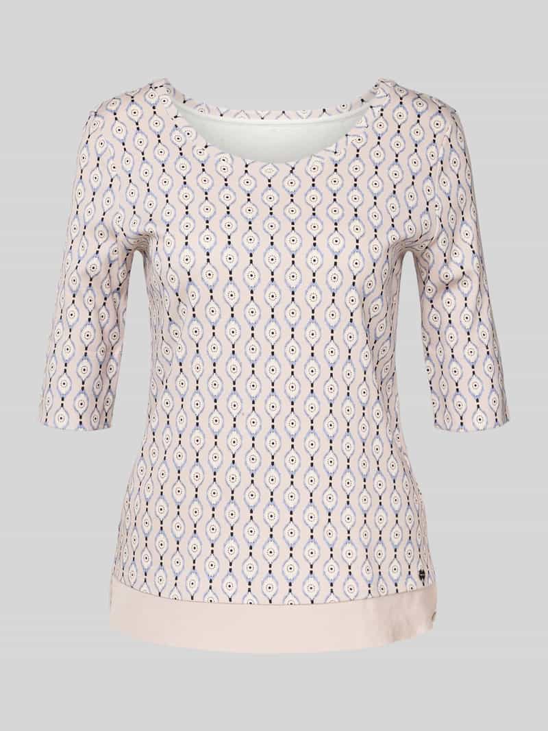Marc Cain T-shirt met 1 2-mouwen