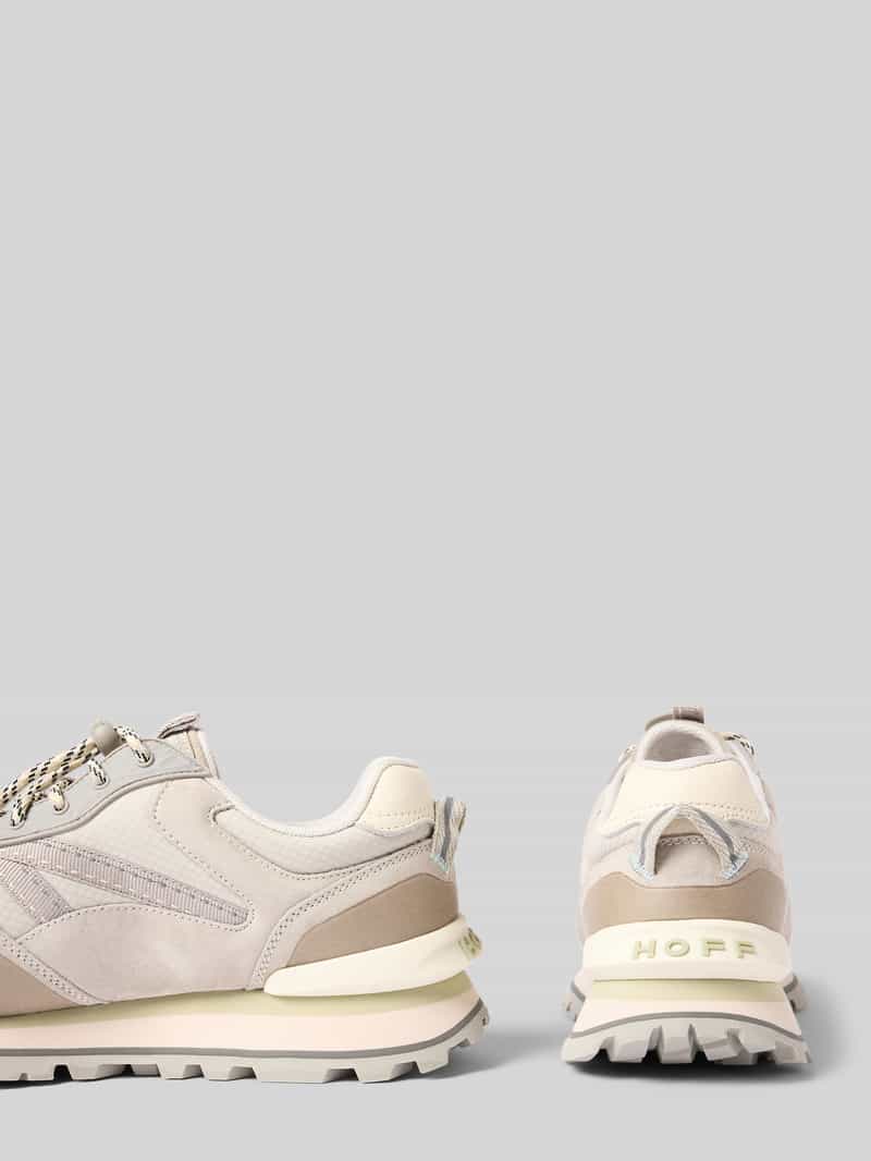 HOFF Sneakers van leermix met logoprint model 'City'