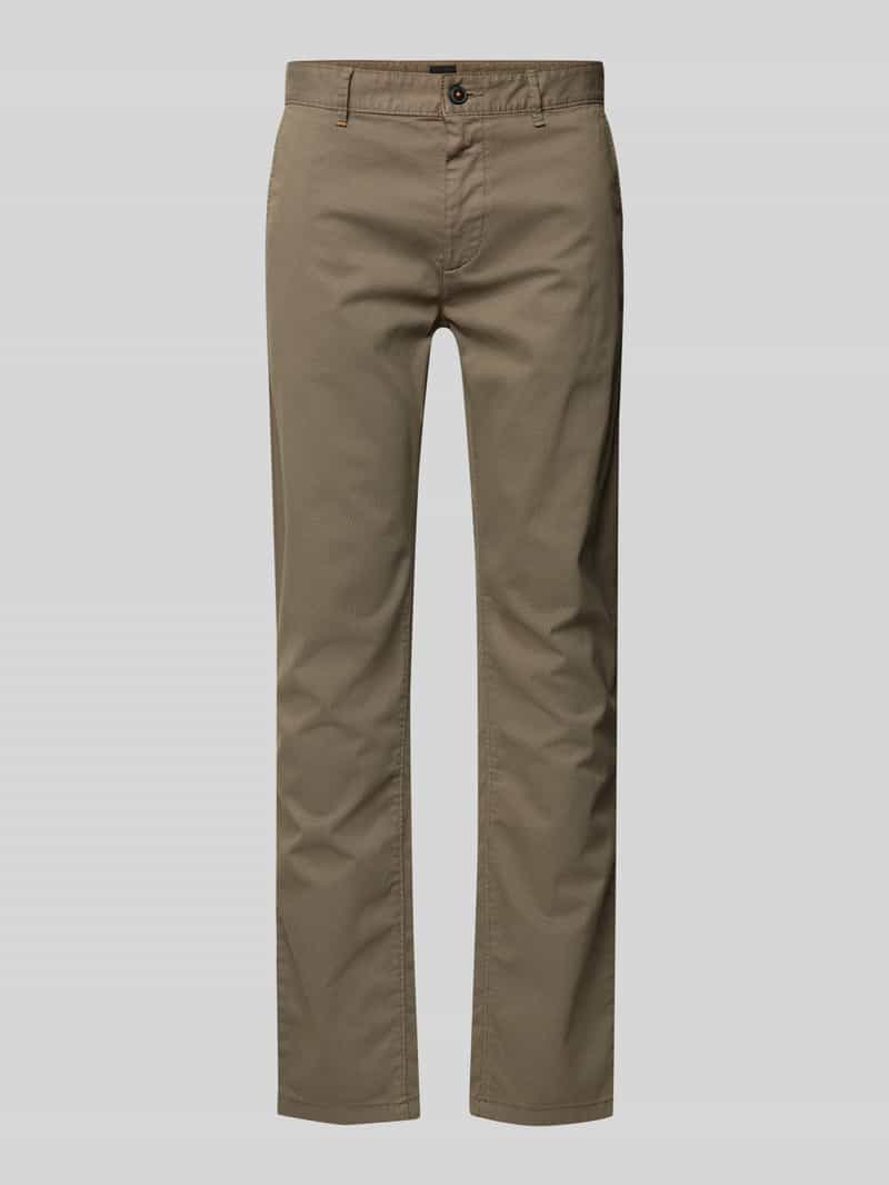 Boss Orange Slim fit chino met ceintuurlussen.