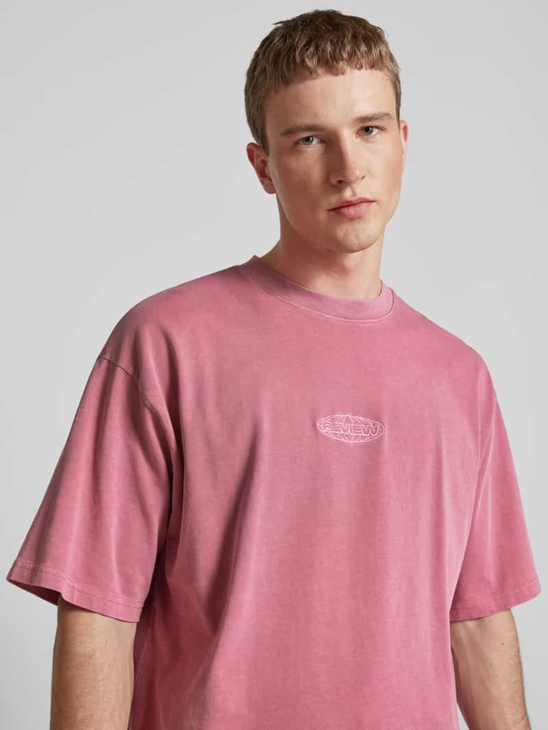 REVIEW Oversized T-shirt met labelstitching