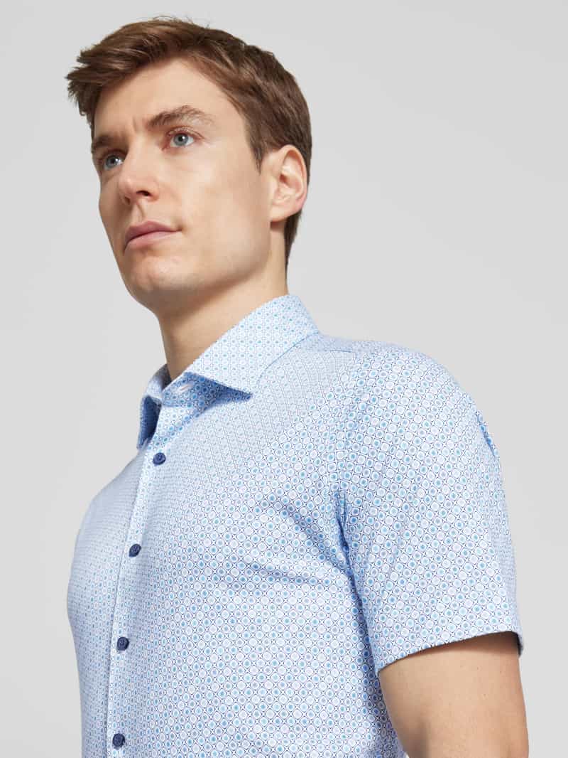 Desoto Slim fit vrijetijdsoverhemd met kentkraag