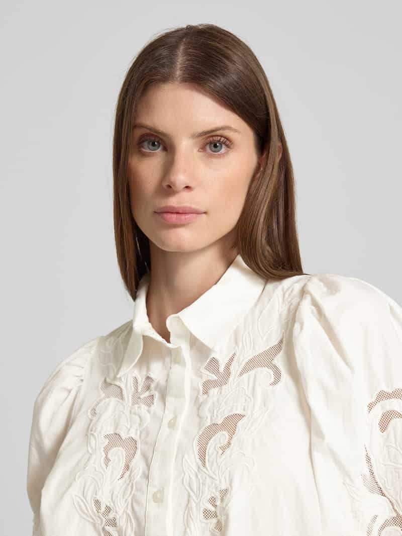YAS Relaxed fit blouse met borduursel model 'ZIMIA'