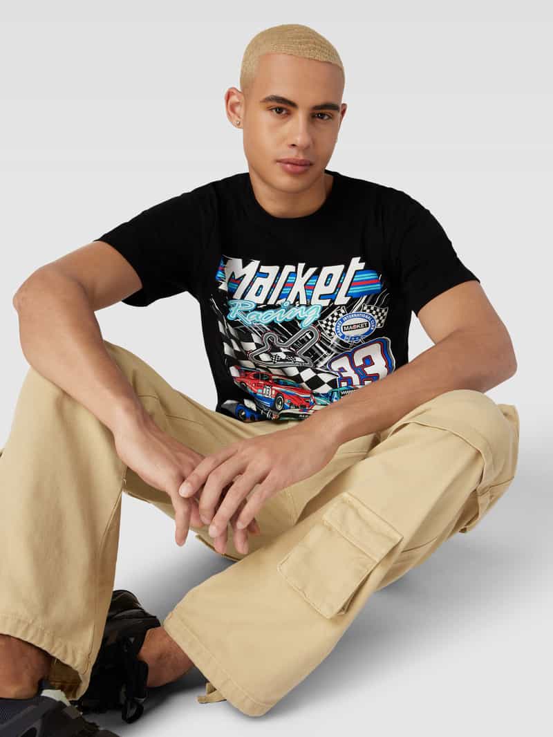 MARKET T-shirt met logo- en motiefprint