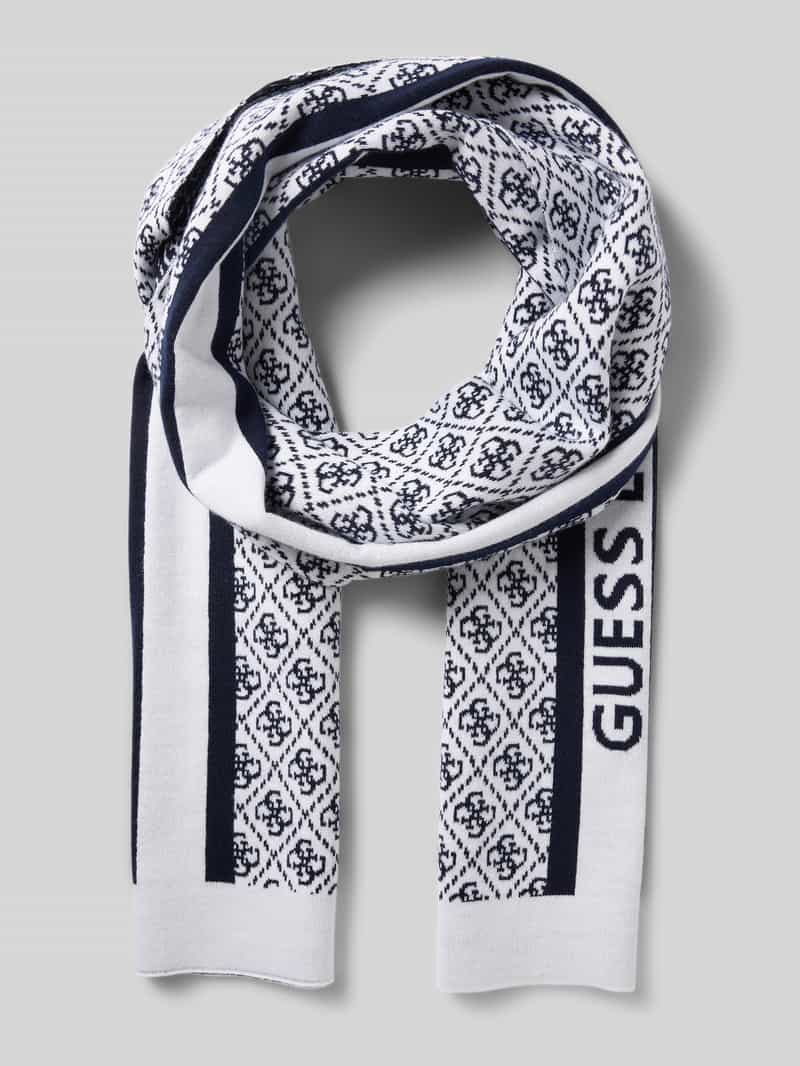 Guess Gebreide muts met labelstitching model 'SEVYN'