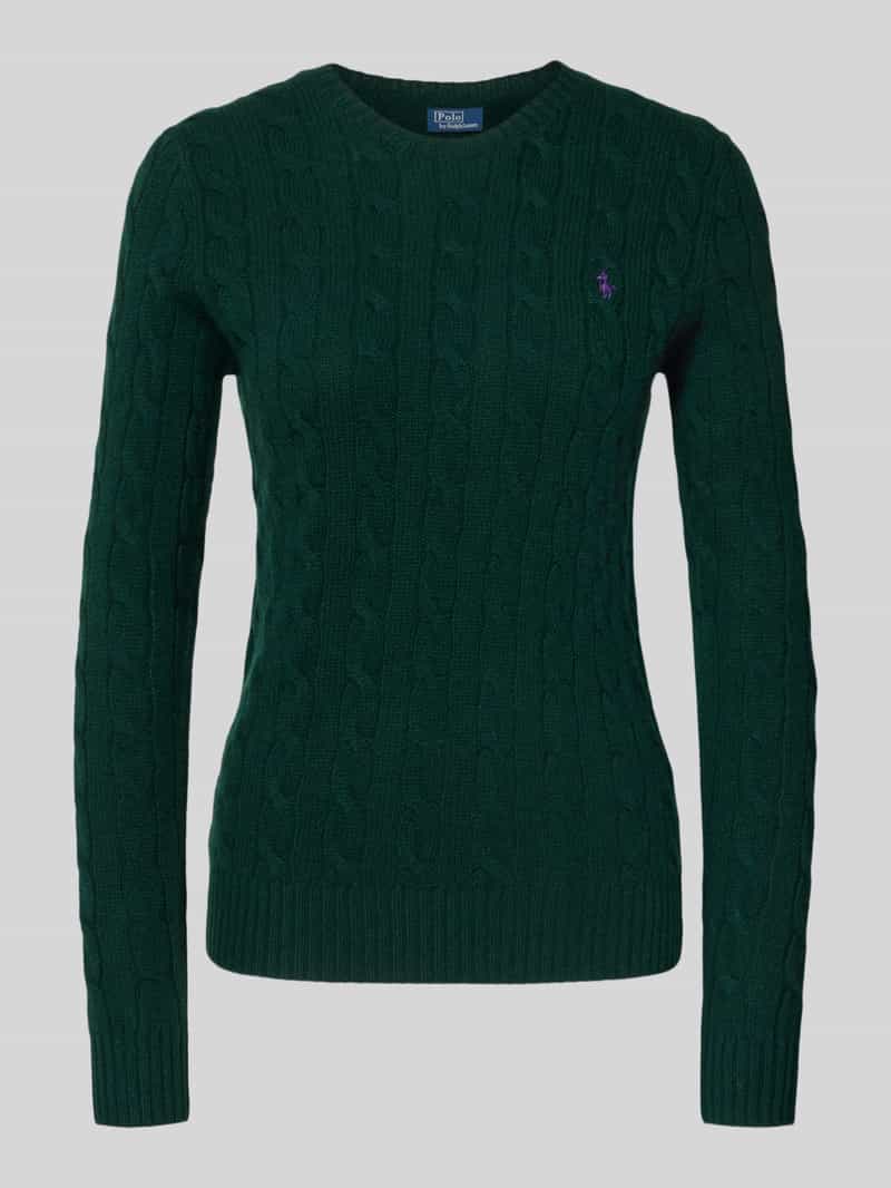 Polo Ralph Lauren Shirt met lange mouwen in gebreide look met kasjmier model 'KIMBERLY'