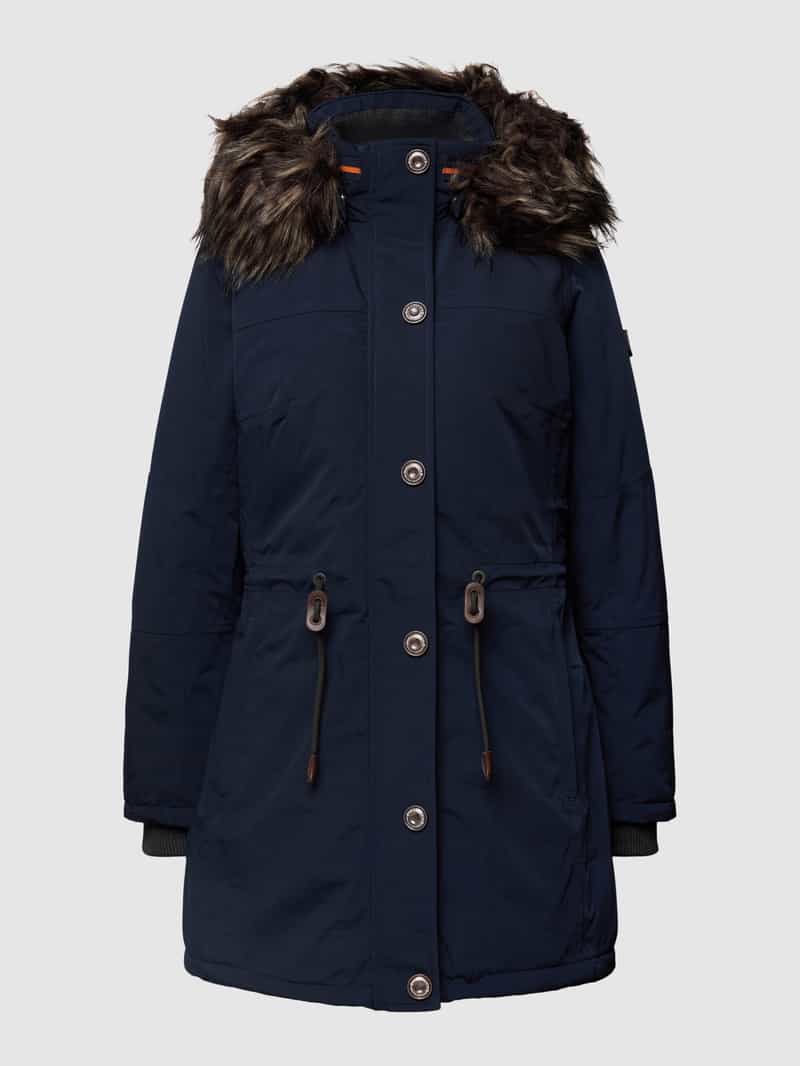 Wellensteyn Regular fit parka met afneembare capuchon, model 'WOLKENLOS'