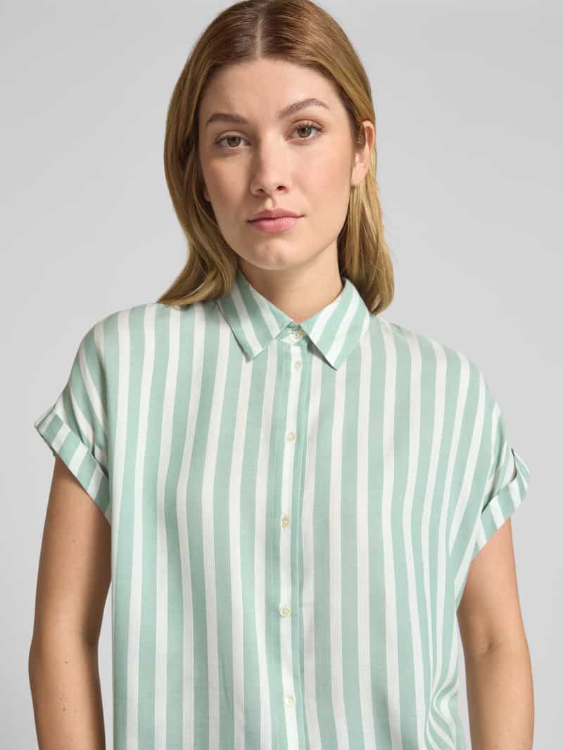 Tom Tailor Loose fit overhemdblouse van pure viscose