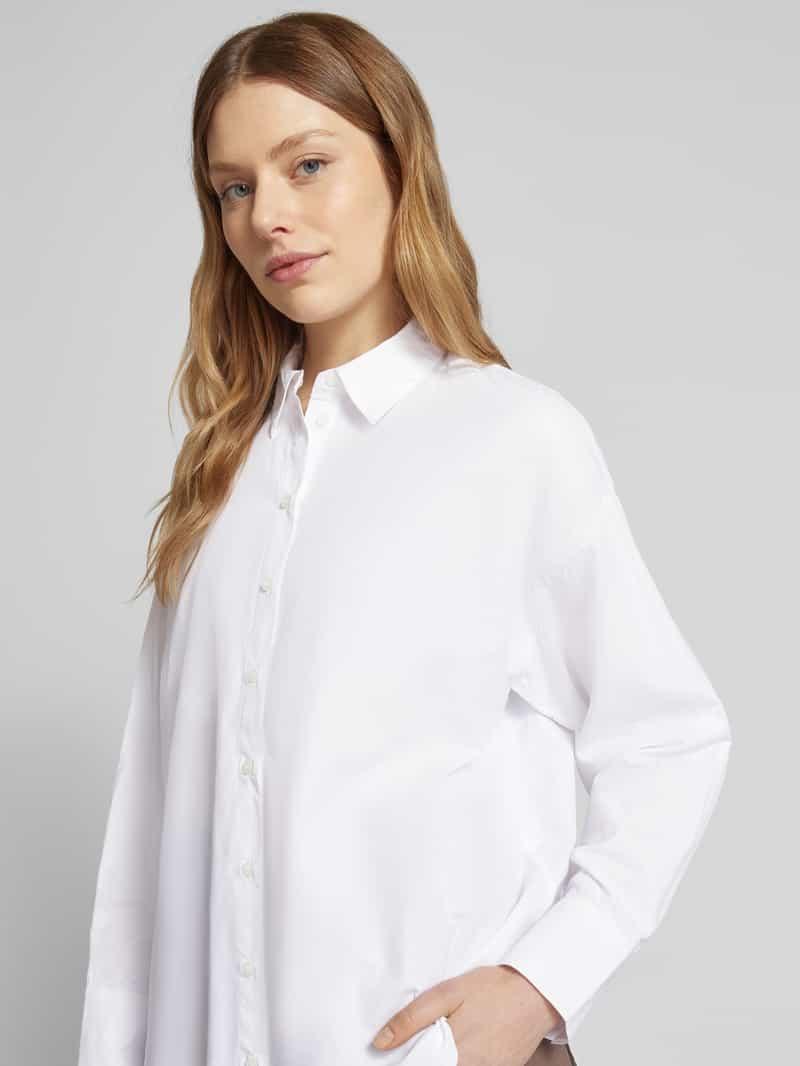 Vero Moda Oversized overhemdblouse van katoenmix model 'FANNI'
