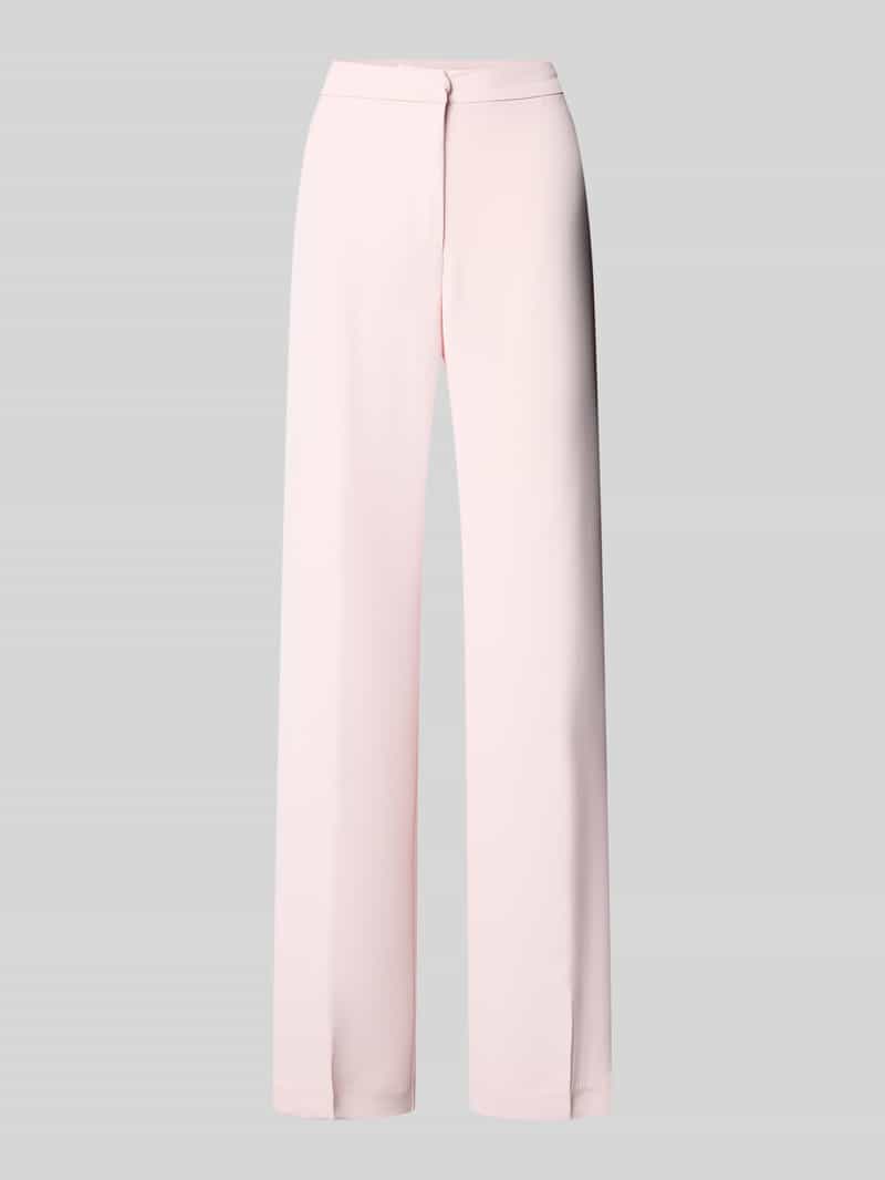 Review High waist stoffen broek met persplooien