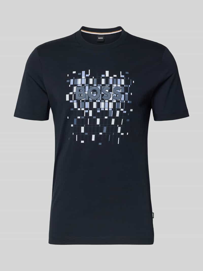 Boss Regular fit T-shirt van puur katoen model 'THOMPSON'