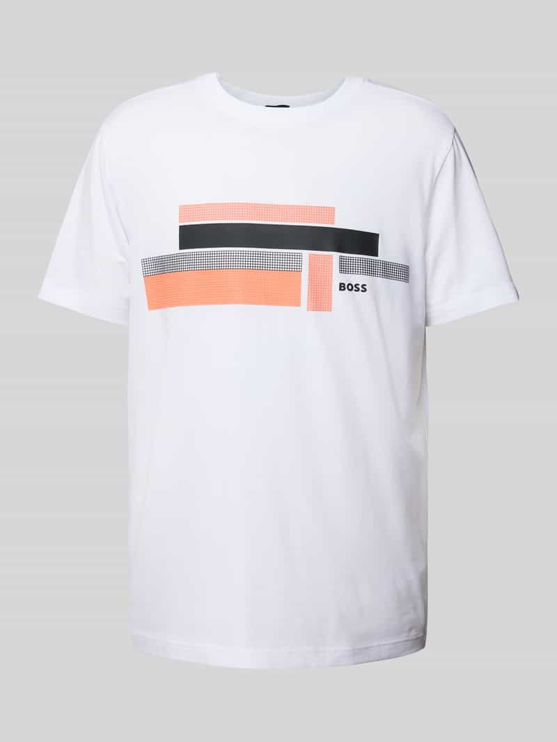 BOSS Green T-shirt met labelprint