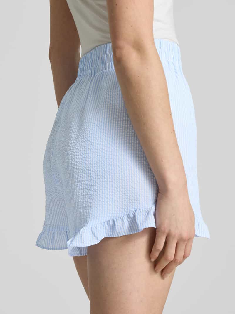 A-view Relaxed fit korte broek met structuurmotief model 'Sonja'