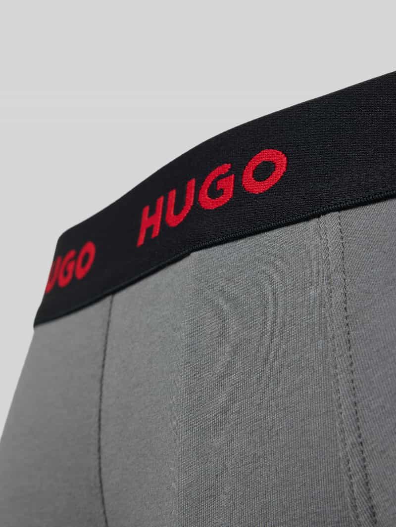 HUGO Slim fit boxershort van katoenmix in een set van 3 stuks