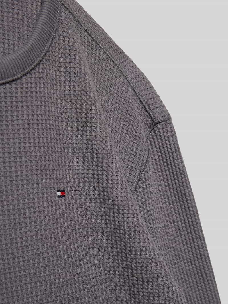 Tommy Hilfiger Teens Regular fit shirt met lange mouwen in wafellook