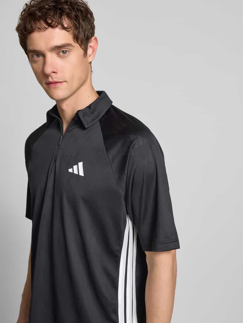 adidas Sportswear Regular fit poloshirt met ritssluiting