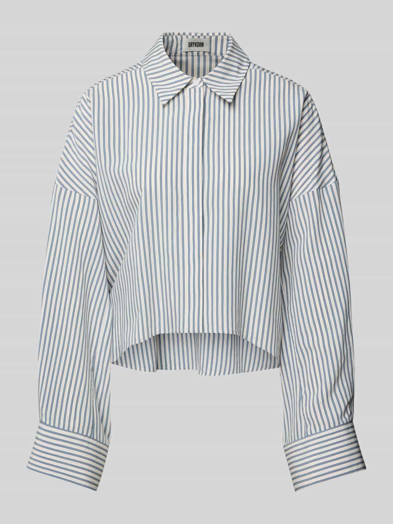 drykorn Relaxed fit blouse met blinde knoopsluiting model 'OSHIA'